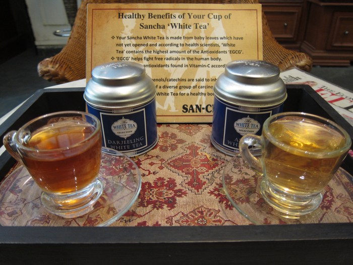 Who knew that you could find Darjeeling and Assam white tea?