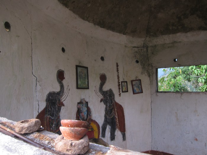 Hindu Temple on Dooteriah Tea Estate.