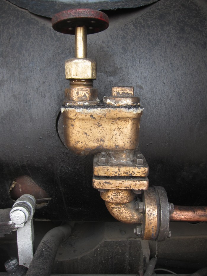 Valve on steam engine. I thought about turning the red knob to see what might happen, but I wisely decided to snap this photo instead.